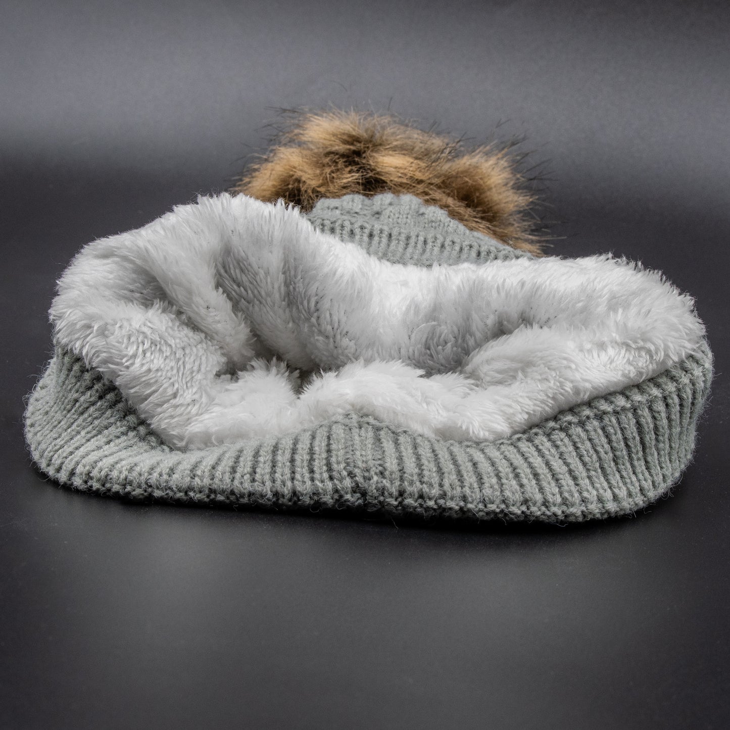 Fleece Lined Pom Hat