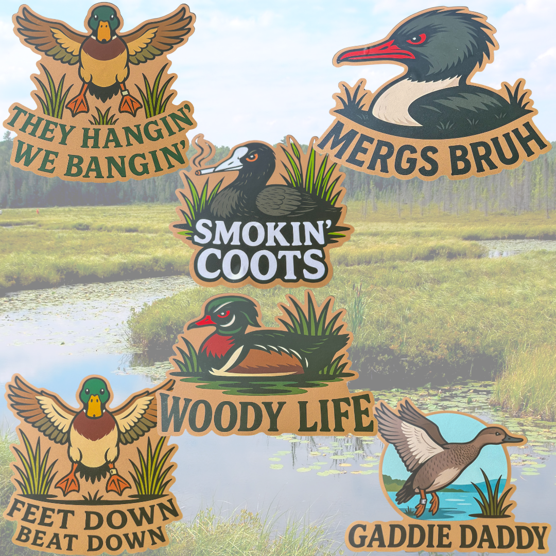Waterfowl Decals 6”/2”